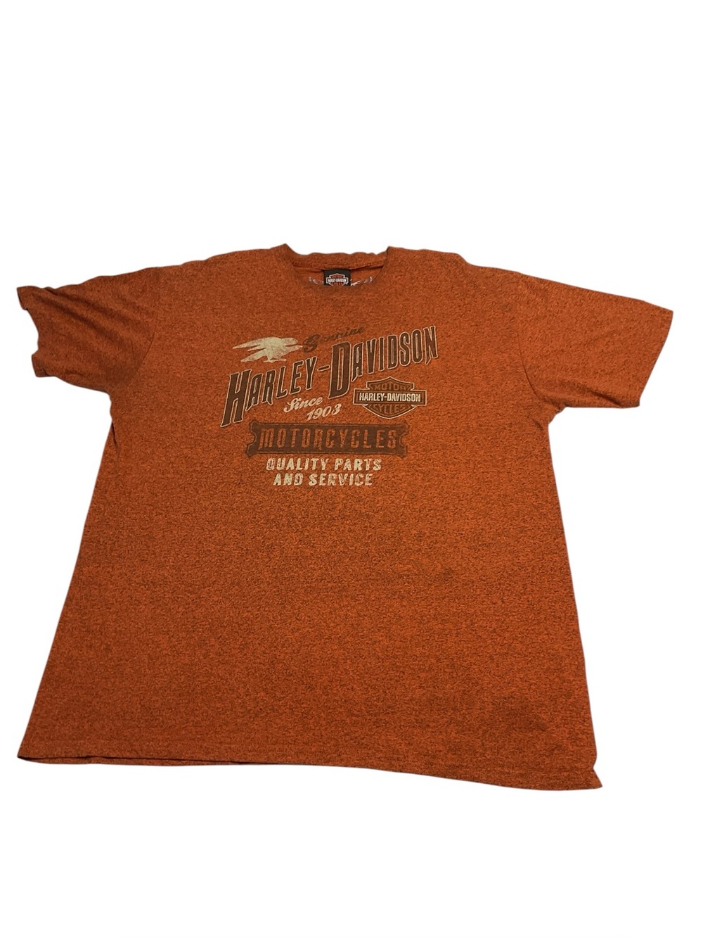 Harley-Davidson Rust Orange Short Sleeve Logo Tee